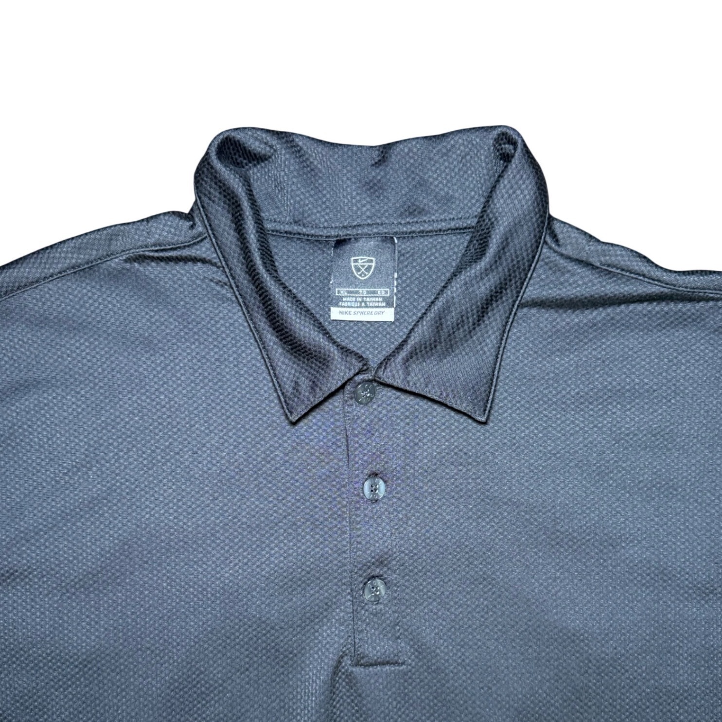 Nike Golf Polo Long Sleeve Mens Xl Black Performance Shirt